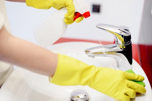 PPE and safe working practices during carpet cleaning service