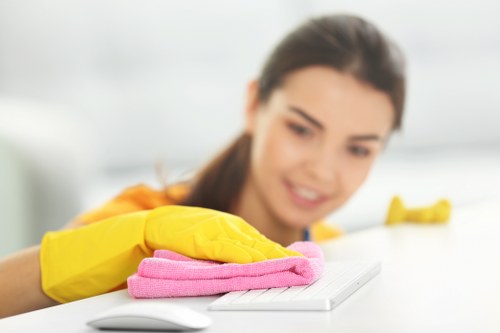 Professional mattress cleaning process in Temple removing dust and odors