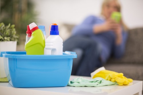 Follow-up service visit after a carpet cleaning complaint