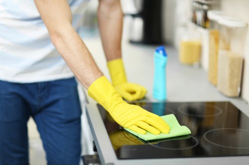 Management reviewing carpet cleaning complaint details