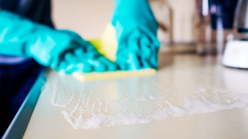Clean window drapes improving indoor air quality in Temple