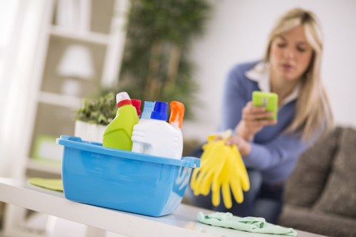 Recycling-separated materials reflecting borough waste sorting and sustainability practices